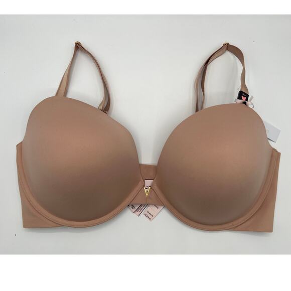Victoria Secret 38DDD Smooth Padded Push Up Bra Nude NWT